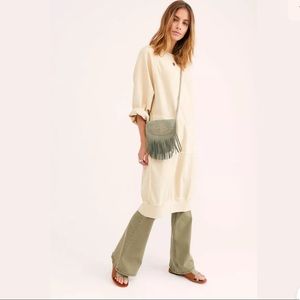 NEW FREE PEOPLE OLSEN PULLOVER SWEATSHIRT DRESS TUNIC